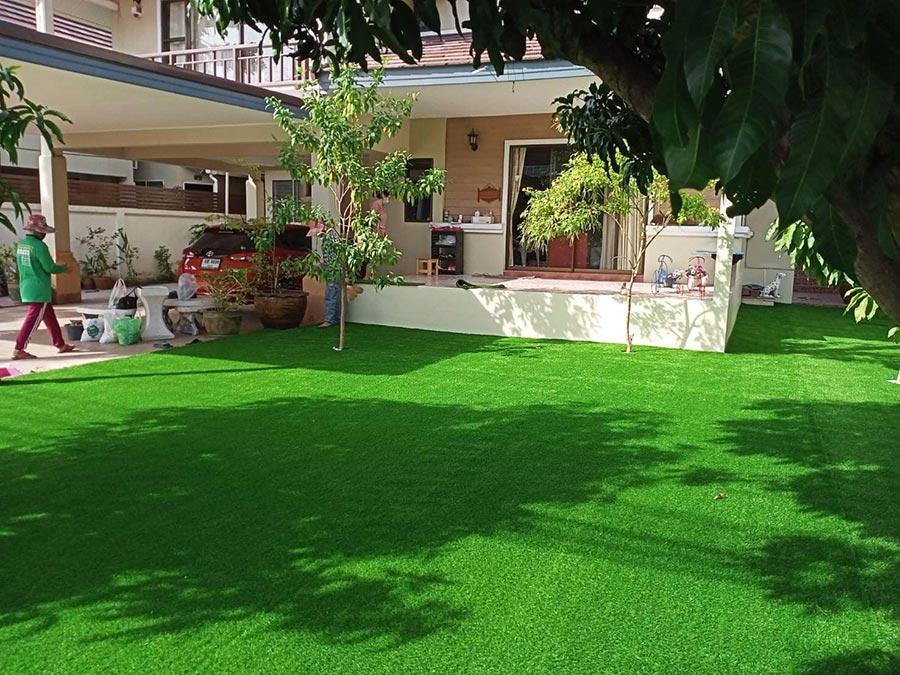 Thảm cỏ nhân tạo 3cm trải sân vườn