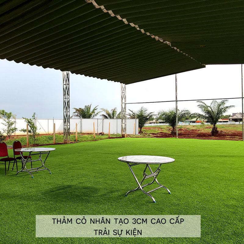 Thảm cỏ nhân tạo 3cm trải sân ngoài trời